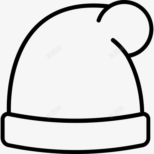 冬季帽子配件帽子图标svg_新图网 https://ixintu.com 冬季 帽子 时间 配件 针织
