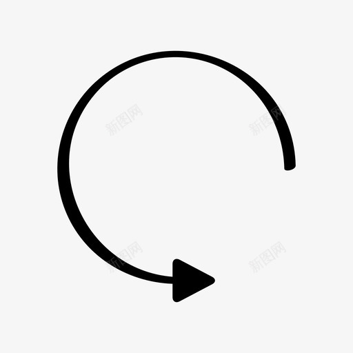 箭头圆圈方向图标svg_新图网 https://ixintu.com 圆圈 方向 涂鸦 箭头