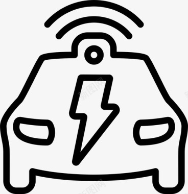 充电智能车1线性图标图标