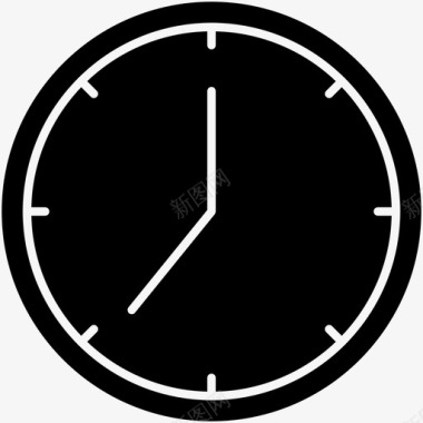 时间时钟基本组件暗图标图标
