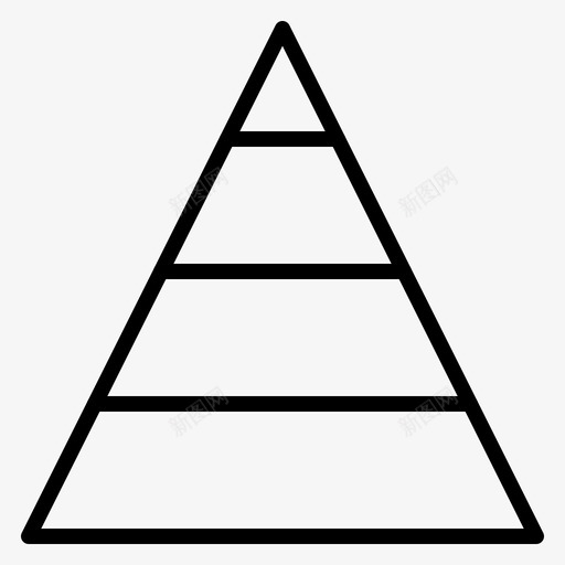 职业金字塔结构图标svg_新图网 https://ixintu.com 结构 职业 财务 金字塔