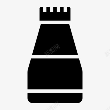 维生素瓶子和容器1装满图标图标