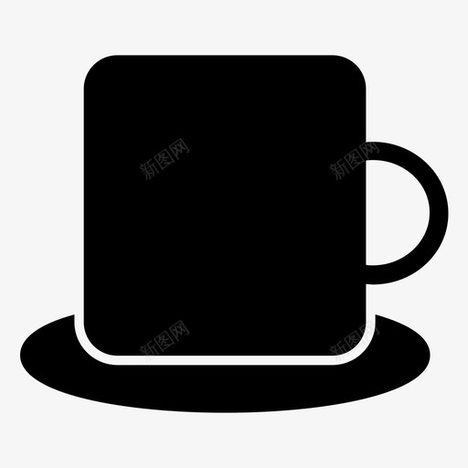 茶饮料玻璃杯图标svg_新图网 https://ixintu.com 玻璃杯 茶雕文 饮料