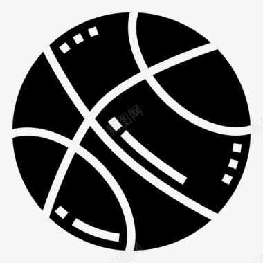 篮球装备皮革图标图标