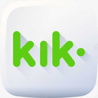 Kik社交媒体标识3颜色图标图标