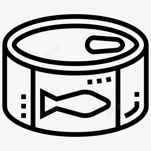 罐装食品室外11线性图标svg_新图网 https://ixintu.com 室外 线性 罐装 食品