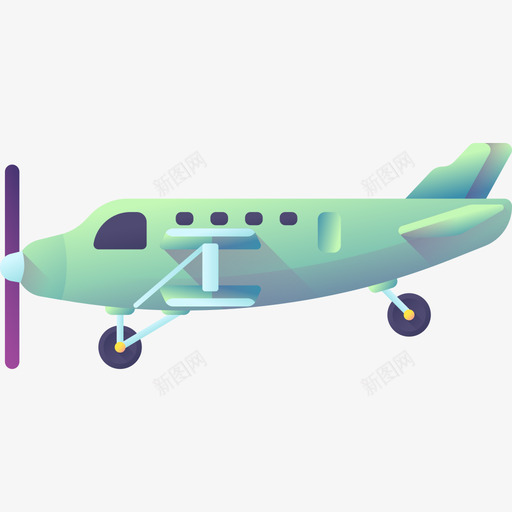 小型飞机运输174彩色图标svg_新图网 https://ixintu.com 小型飞机 彩色 运输174