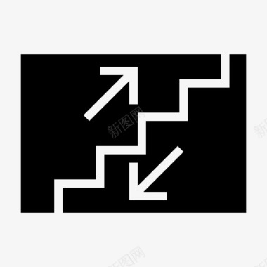 楼梯楼下楼上图标图标