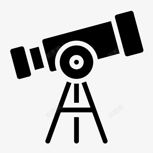 望远镜占星术天文学图标svg_新图网 https://ixintu.com 占星术 天文学 字形 学校 望远镜