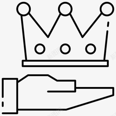 优质服务皇冠手工图标图标