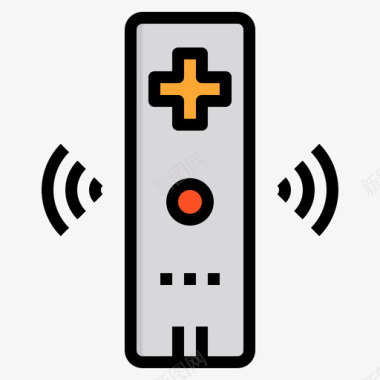 游戏控制器游戏控制器10线性颜色图标图标