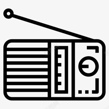 收音机多媒体科技图标图标