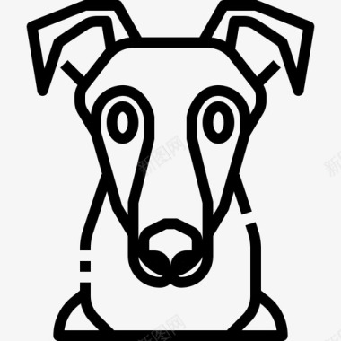 灰狗动物狗图标图标