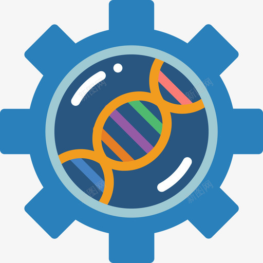 Dna遗传学和生物工程8平面图图标svg_新图网 https://ixintu.com Dna 平面图 生物工程 遗传学