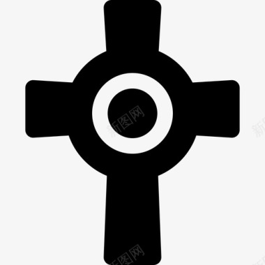 凯尔特十字架葬礼13填充物图标图标