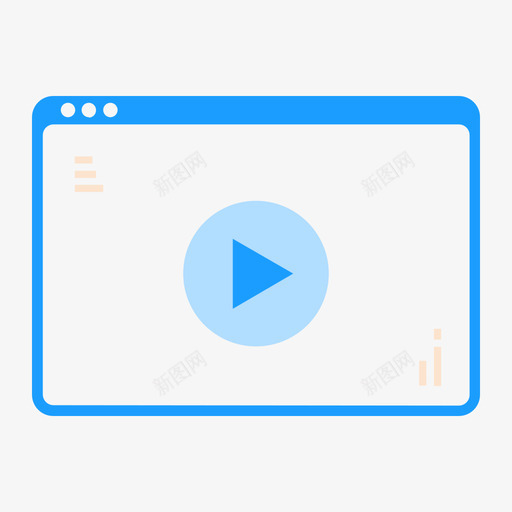 视频教学svg_新图网 https://ixintu.com 视频教学 商务站图标库_视频教学