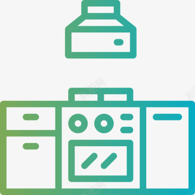 厨房农夫3号梯度图标图标