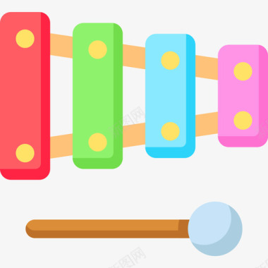 木琴儿童玩具22扁平图标图标