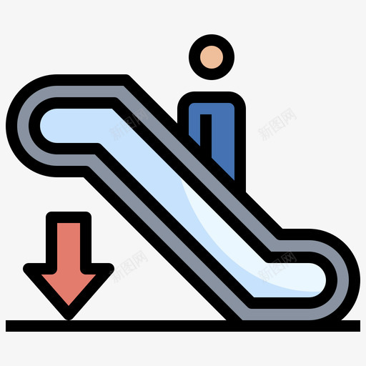 87号博物馆自动扶梯线性颜色图标svg_新图网 https://ixintu.com 87号 博物馆 线性 自动扶梯 颜色