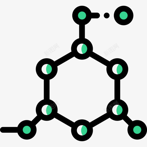 分子生物学10颜色省略图标svg_新图网 https://ixintu.com 分子 生物学 省略 颜色