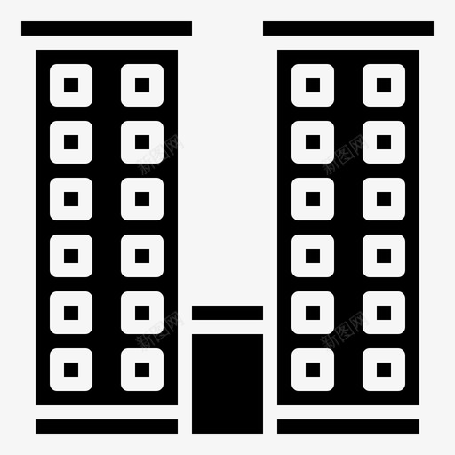 公司建筑和城市商人图标svg_新图网 https://ixintu.com 公司 商人 团队 城市 字形 工作 建筑 用户 面试