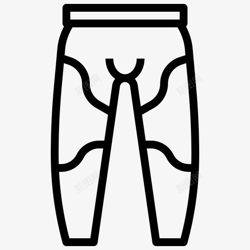 裤子33号自行车直线型图标svg_新图网 https://ixintu.com 33号 直线 线型 自行车 裤子