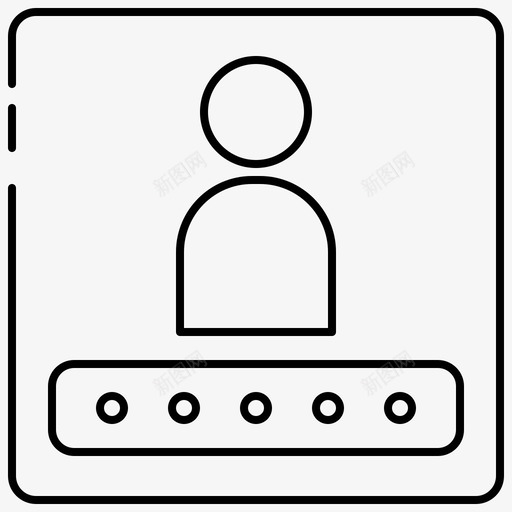 用户密码访问登录图标svg_新图网 https://ixintu.com tanahcon安全黑白 安全 用户密码 登录 访问
