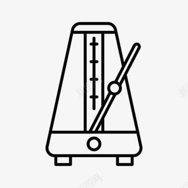 节拍器乐器31线性图标图标