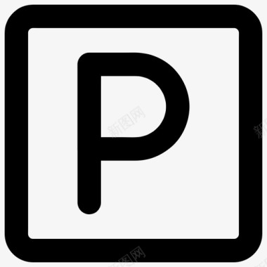 停车场汽车导航图标图标