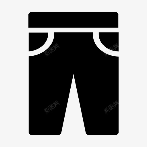 裤子布料牛仔裤图标svg_新图网 https://ixintu.com 布料 时尚 牛仔裤 符号 线条 衣服 裤子