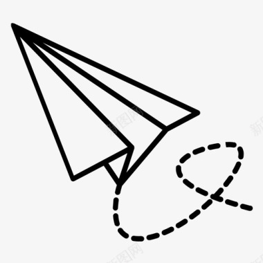 纸飞机教育学校图标图标