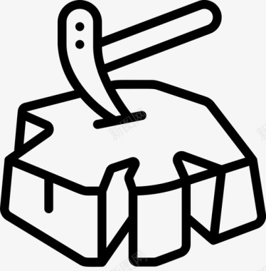 冰上救援救援和反应1线性图标图标