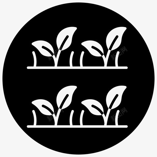 种植区农业花园图标svg_新图网 https://ixintu.com Minsfront blackfill smartfarm 农业 种植区 花园 萌芽