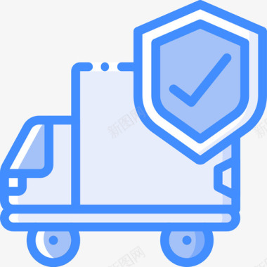 送货车保险41蓝色图标图标