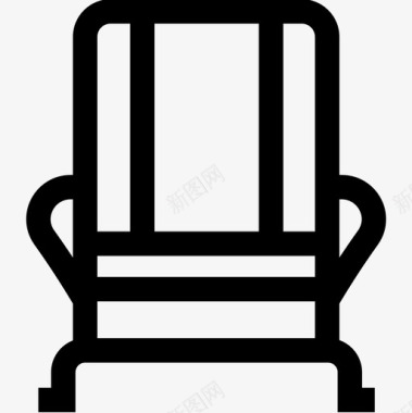 扶手椅家居装饰54线性图标图标