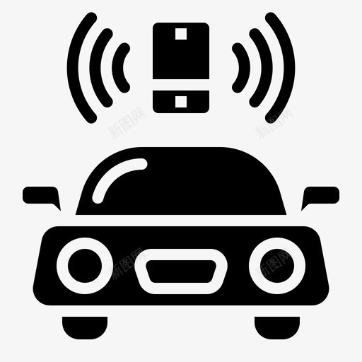 汽车智能技术12加油图标svg_新图网 https://ixintu.com 加油 技术 智能 汽车
