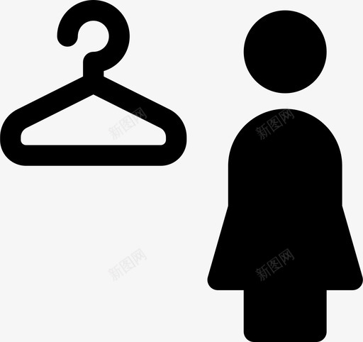衣柜衣服外套图标svg_新图网 https://ixintu.com 外套 女装 家居2件装 衣服 衣柜