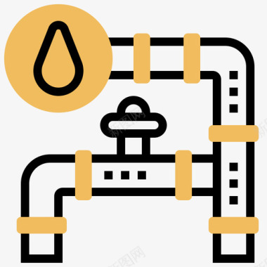 管道石油工业13黄影图标图标