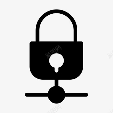 锁共享连接网络图标图标