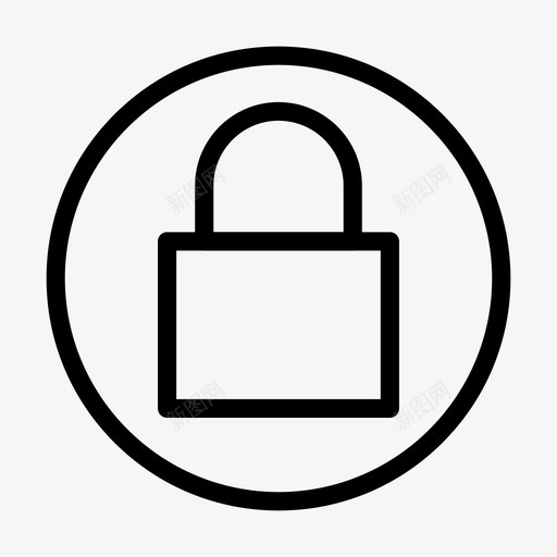 锁定登录材料常规行集合105图标svg_新图网 https://ixintu.com 常规 材料 登录 锁定 集合