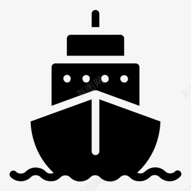 船游轮游艇图标图标