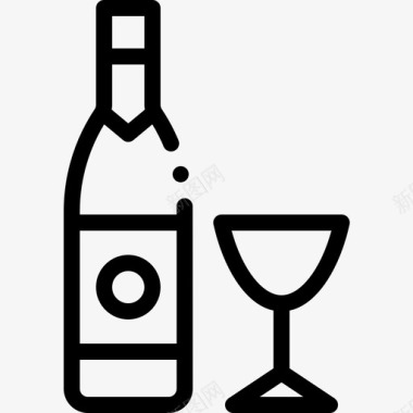 酒精74号餐厅直系图标图标