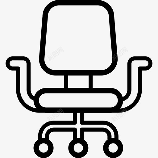 椅子老板家具图标svg_新图网 https://ixintu.com 办公室 办公室和商务 家具 座位 椅子 老板