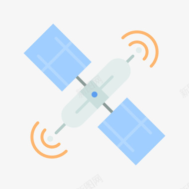 卫星空间150平面图标图标