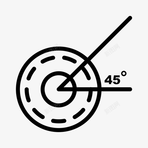 Angle房地产195线性图标svg_新图网 https://ixintu.com Angle 房地产 线性