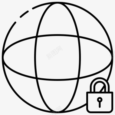 互联网保护网络安全图标图标