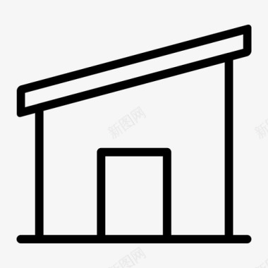 房屋建筑物房产图标图标