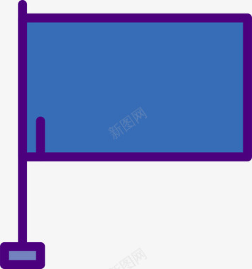 旗子基本款62线性颜色图标图标