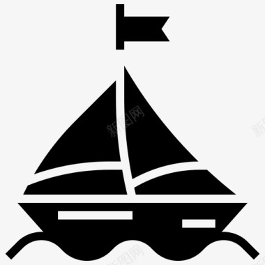 航海密苏里船图标图标