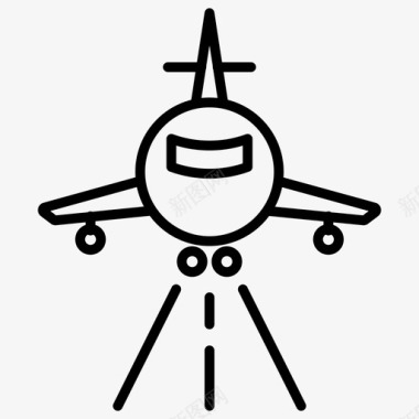 跑道机场航班图标图标